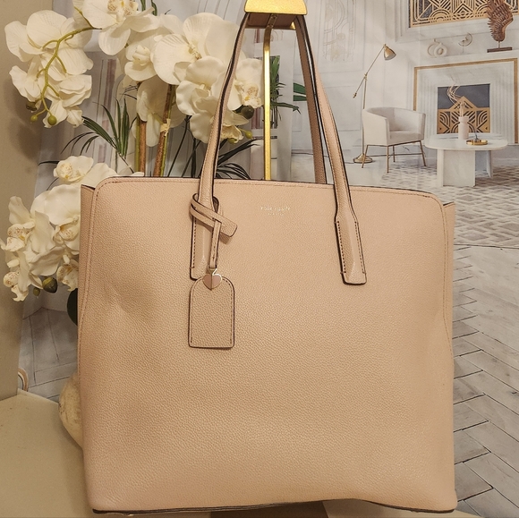 Kate Spade Light Blush Pink Tote. New Without Tags. Beautiful Big Tote! - Picture 1 of 16